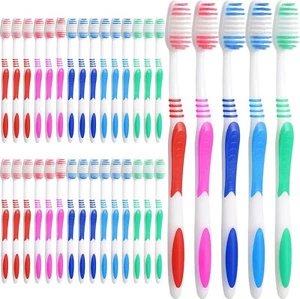 250 Packs Individually Wrapped Toothbrushes Disposable Bulk Toothbrushes Soft - Picture 1 of 7