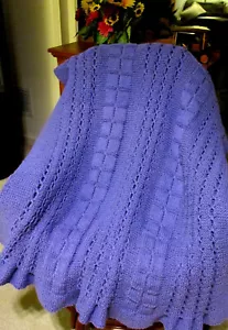 Knit Afghan Pattern Leeza - Picture 1 of 4