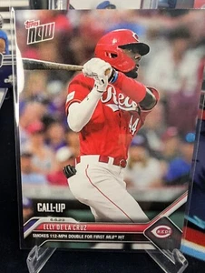 Elly De La Cruz 6.6.2023 Topps Now Smokes 112-MPH Double 1st MLB Hit #392 Reds - Bild 1 von 2
