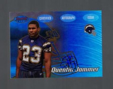 2002 BOWMAN'S BEST QUINTON JAMMER #158 ROOKIE GOLD AUTO 86/99 CHARGERS U TEXAS