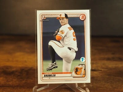 2020 Bowman 1ST EDITION Draft Picks ROOKIE #BD-117 CARTER BAUMLER ORIOLES - Image 1 of 2