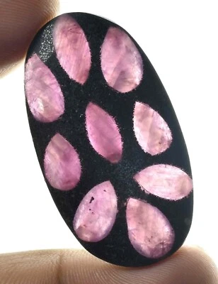 AAA 100% Natural Trapiche Pink Burma Ruby Loose Polished Cabochon 37.50 Ct - Image 1 of 4