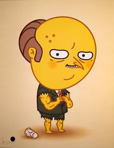 Mike Mitchell Mr. Burns Simpsons JLU Druck Poster Mondo Künstler Steroide - Bild 1 von 3