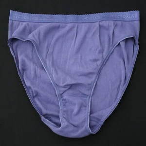 Vtg Victoria's Secret Y2K 100% Cotton Signature High Cut Brief Panties LARGE - Picture 1 of 9