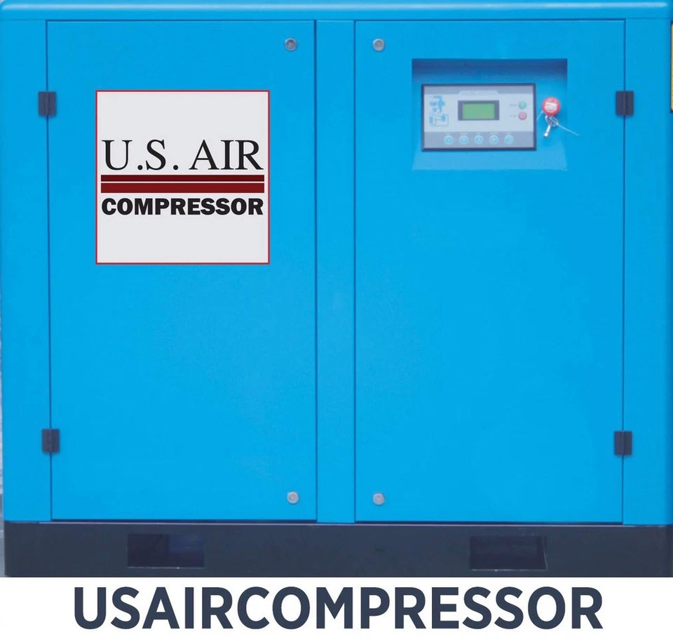 NEW US AIR 15 HP Rotary Screw Air end Airend Compressor verses Atlas Copco 15HP - Image 1 of 4