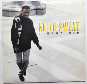 KEITH SWEAT I WANT HER / I WANT HER PART 2 45 7" VINYL & PICTURE SLEEVE - Picture 1 of 2