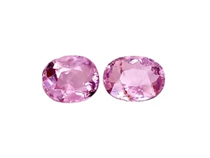 2.11cts Pink natural tourmaline oval cut 2pcs loose gemstones "see video" - Picture 1 of 2