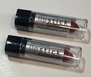 L.A. Colors Matte Cranberry Red Lipstick LIPM142 Lot of 2, Vitamin E & Aloe Vera - Picture 1 of 3