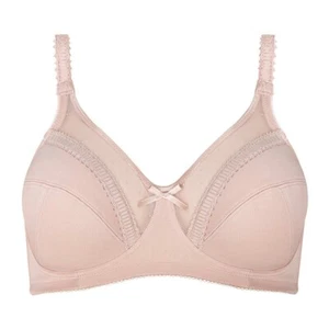 Royce Charlotte Bra Support Soft Cup Non-Padded Wireless Skin Nude - Size 28GG - Picture 1 of 7