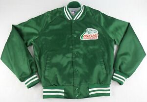 Vintage ChalkLine NCAA Miami Hurricanes ButtonUp Satin Jacket Size Mens Medium M
