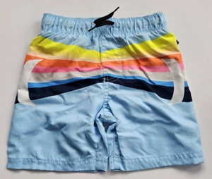 Hurley Toddler Boy's 2T Board Shorts Swim Trunks Blue Dream Stripe NWT - Picture 1 of 2