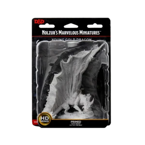 D&D Nolzurs Marvelous Upainted Miniatures: Wave 11: Young Gold Dragon New - Picture 1 of 1