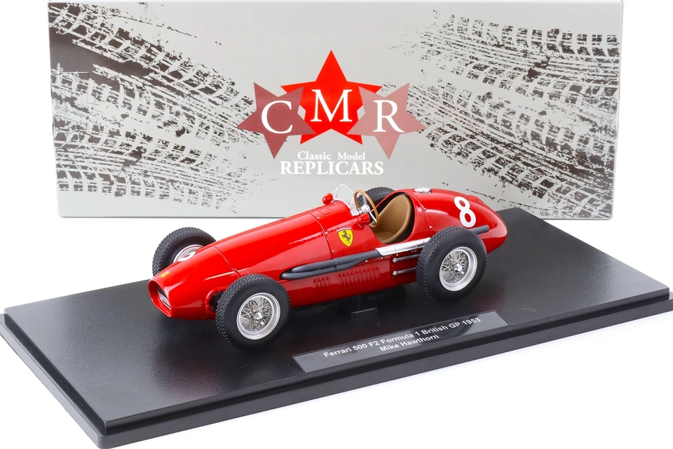 Modellino F1 CMR 1/18 Ferrari 500 F2 Formula 1 British GP 1953 #8 Mike Hawthorn