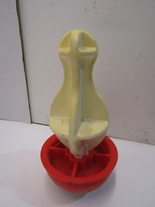 OLD TAKE A HIT STAND UP TRUE BOWLING PIN TARGET ALLEN WHITE - Picture 1 of 2