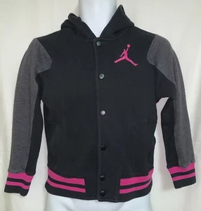 Jordan, M  10 - 12 YRS Hooded Jumper [ Black ] 140 - 152 CM - Picture 1 of 5
