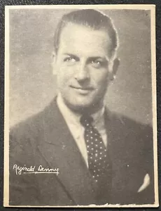 1920s W628 KASHIN MOTION PICTURE STARS LARGE REGINALD DENNY CARD VG TAPE MARK BK - Picture 1 of 2
