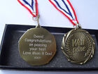 Personalisierte gravierte Gold gut gemacht Medaille Hochzeit Jahrestag Schule Geschenke 