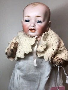 12” Antique Kestner Bisque Doll Germany JDK 7 1/2 Bald Head Baby O/C Mouth #SC5 - Picture 1 of 12