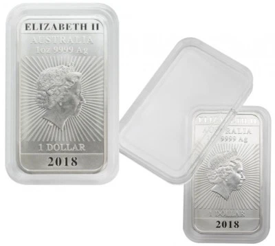 LINDNER rechteckig eckig Münzkapsel 1 Unze Australien Drache Barren S22552747P