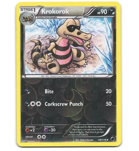 Pokemon 2013 Moderate Play Krokorok 69/116 Plasma Freeze REVERSE Card - Picture 1 of 1
