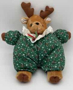 Sterling Inc 13” Reindeer Plush Stuffed Animal Christmas Candy Cane - Picture 1 of 4