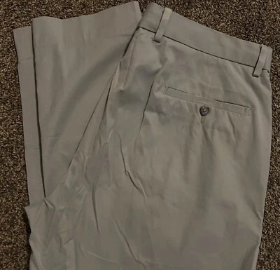 ELIE TAHARI Hombre Gris Claro Traje Clásico Vestido Pantalones 34x32 Pantalones Carrera Foto 1 de 4