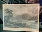1830s Antique Print: Ben Nevis and entrance to the Caledonian Canal