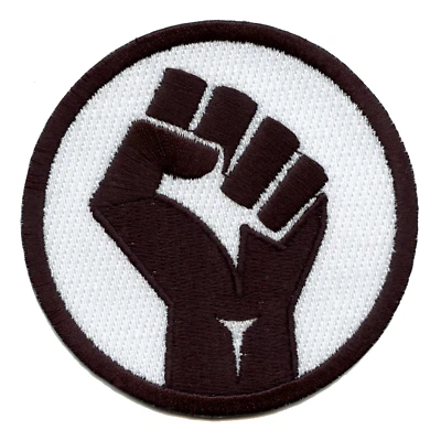 Black Power BLM Fist Embroidered Iron On Patch - Image 1 of 2
