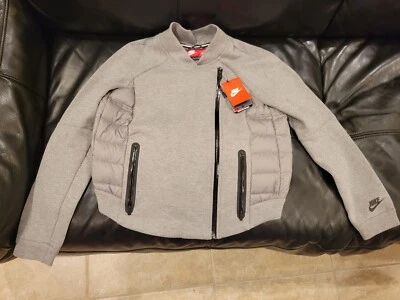 *NUEVO* Chaqueta Aeroloft transpirable para mujer Nike 800 plumón grande gris Foto 1 de 4