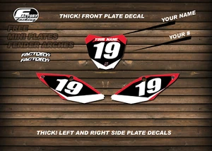 HONDA CRF CR MODELS Printed Race Number Backgrounds MOTOCROSS MX GRAPHICS - Picture 1 of 1