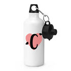 Letter C Heart Alphabet Sports Bottle Drinks Camping Flask Valentines Day
