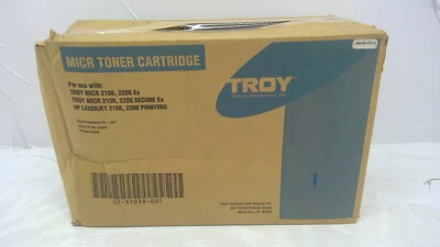 Cartucho de tinta negro genuino Troy MICR 2100/2200 (C4096X) serie 02-81038-001 Foto 1 de 4