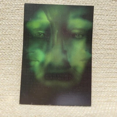 Rare  X File Promo Oversized Hologram  VHS Insert Card 3.5x5" w/Bend 2306106G - Image 1 of 4