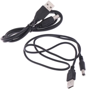 USB Charger Power Cable To DC 5.5mm Plug Jack USB Power Cable For MP3/MP4 Pla.x$ - Zdjęcie 1 z 10