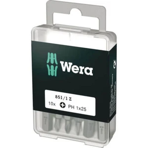 Wera 851/1Z SB Tough DIY Phillips Screwdriver Bits PH1 25mm Pack of 10 - Picture 1 of 2