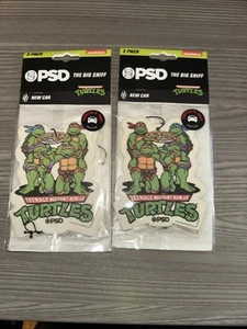 TEENAGE MUTANT NINJA TURTLES TMNT PSD THE BIG SNIFF AIR FRESHNERS 6 PACK NEW CAR - Picture 1 of 2