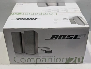 Bose Companion 20 Silber Multimedia Computer Laptop Lautsprecher Power & Volume Pod - Bild 1 von 6