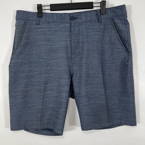 Pantaloncini PUMA Golf Chino Uomo Taglia 36 Blu Heathered 9” Cuciture Interne Performance Elasticizzati