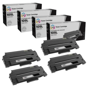 LD 4PK MLT-D105L Black Toner Cartridge for Samsung SCX-4623FW ML-2525W SCX-4623F - Picture 1 of 9