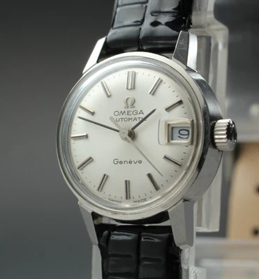 Vintage 1966 [Near Mint] Omega Seamaster Geneve Cal.681 Automatic Silver Women's - Bild 1 von 4