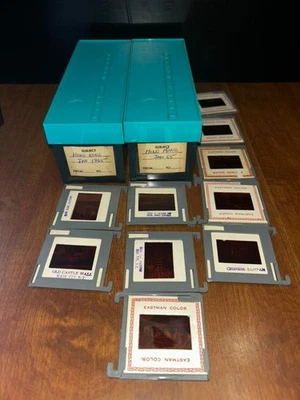 Bell & Howell Master 40 Slide Trays - w/ 1960's Hong Kong 'Red' Slides - 80+ - Image 1 of 4