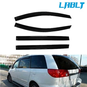 LABLT Window Visors Vent Rain Guard Deflector Black For 2004-2009 Toyota Sienna - Picture 1 of 8