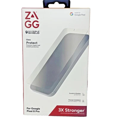 4x Zagg Invisible Shield Glass Screen Protector for Google Pixel 8 Pro - Image 1 of 3