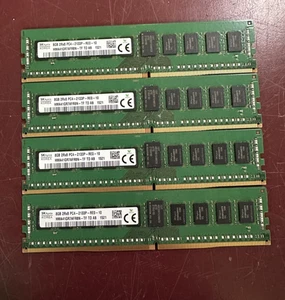 32GB (4x8GB) PC4-17000 DDR4-2133MHz 2Rx8 Reg-ECC Hynix HMA41GR7MFR8N-TF - Picture 1 of 3