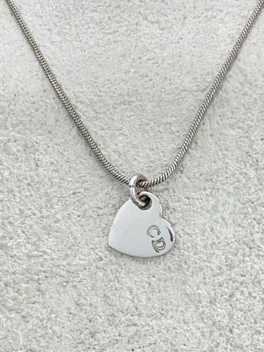 Collana Christian Dior CD Logo Cuore SLV Top Donna D13183