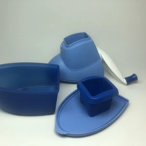 Tupperware Käsemühle Cheese Mill Mahl-Chef Reibe blau 1 Reibe - Bild 1 von 4