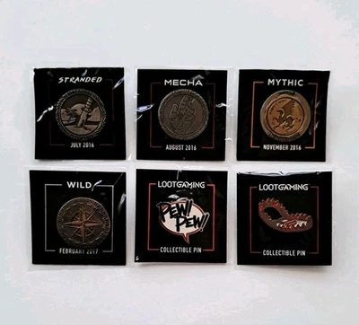 Loot Crate Gaming: Exclusive Collectible Pins lot (2016-2017) New - Image 1 of 4