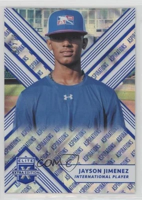 2018 Panini Elite Extra Edition Aspirations Blue /75 Jayson Jimenez #187 - Image 1 of 2