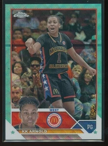 KK Arnold 2023 Topps Chrome McDonalds All American Aqua Wave Refractor /199 #85 - Bild 1 von 2