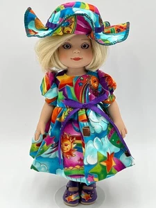 Tonner Sophie 10 Zoll Puppe Ann Estelle Friends lila Augen blond neu gekleidet Outfit - Bild 1 von 17